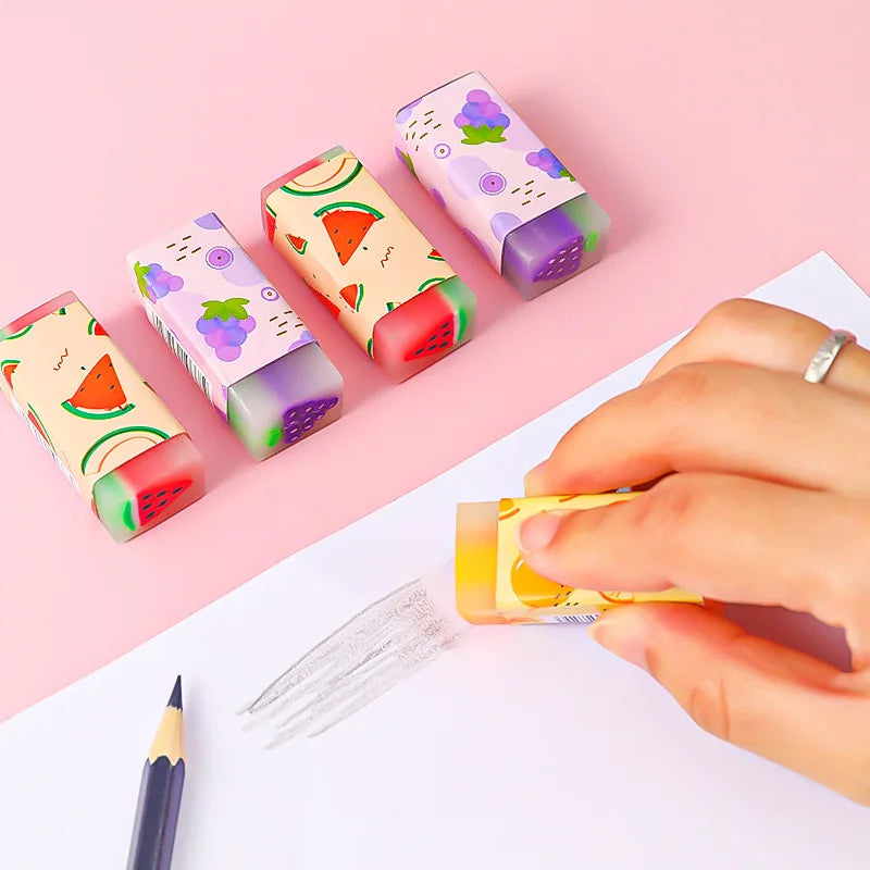 Kawaii Fruit Erasers